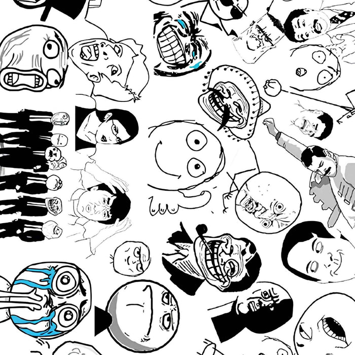 Meme Collection Viral Internet Culture Plush Fleece Throw Blanket