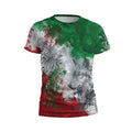 Men's Italy Flag Performance T-Shirt Athletic Fit Sport Tee