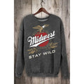 Midwest Stay Wild Mineral Sweatshirt