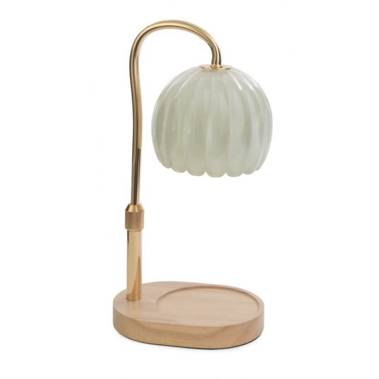 Milk Glass Candle Warmer Lamp