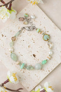 Mint Julep Czech Glass & Stone Bracelet