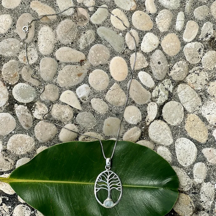 Moonstone Tree of Life Necklace