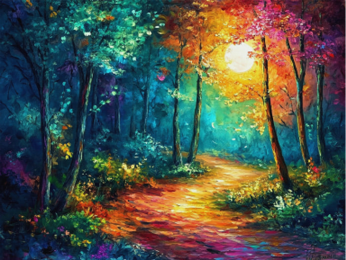 Mystical Forest Winding Path