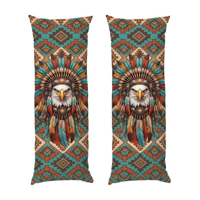 Native American Eagle Chief Dakimakura Body Pillow for Side Sleepers
