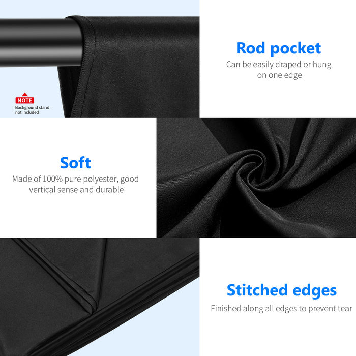 NEEWER 1.8x2.8M Collapsible Backdrop can be easily draped or hung on one edge.
