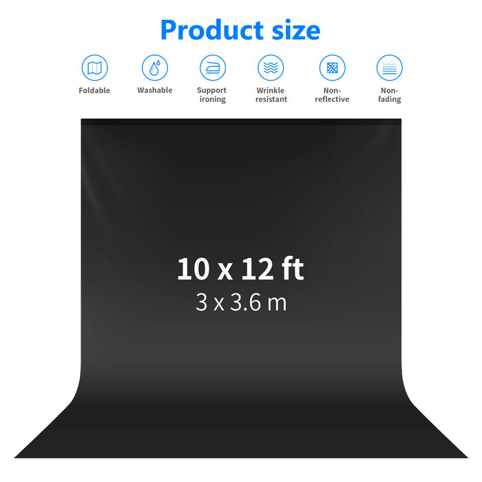NEEWER 3x3.6M studio backdrop is foldable