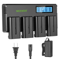 NEEWER 4 Pack NP-F550 2600mAh Sony Replacement Batteries
