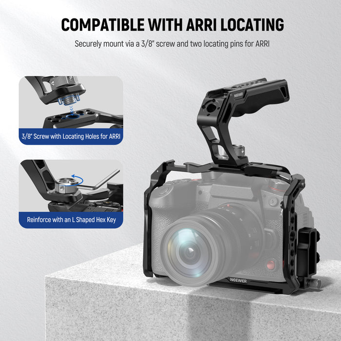 NEEWER CA007 Top Handle + MA006 Monitor Mount Set
