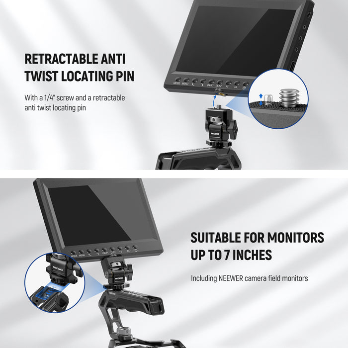 NEEWER CA007 Top Handle + MA006 Monitor Mount Set