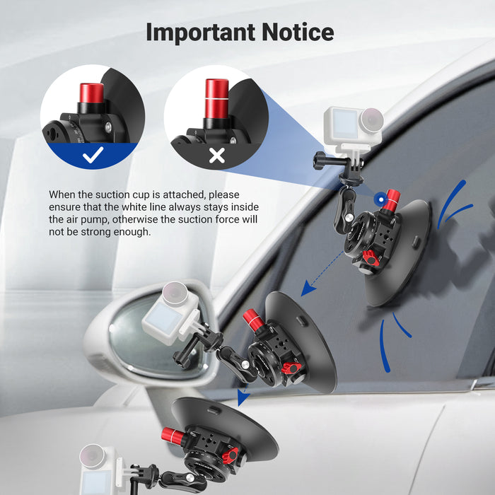 NEEWER CA013 6" Camera Suction Mount