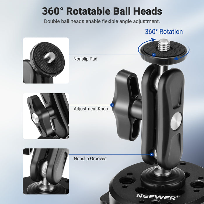 NEEWER CA013 6" Camera Suction Mount