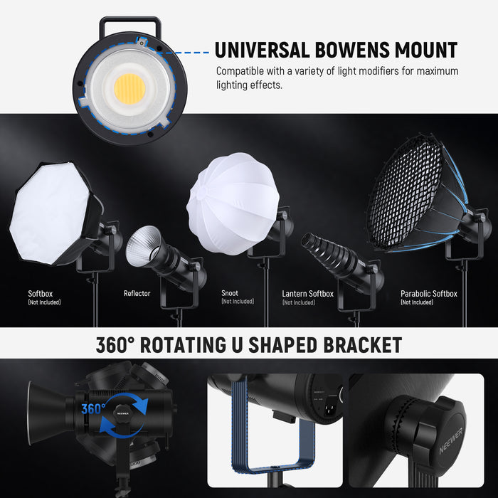 Bowens Mount attaches various light modifiers