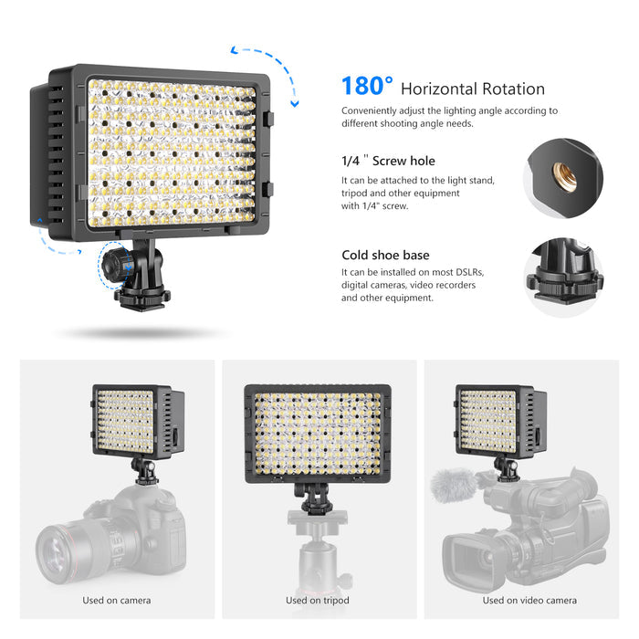 NEEWER CN-160 LED Dimmable Panel Light