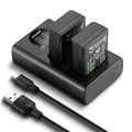 NEEWER EN-EL25 Replacement Battery and LCD USB Dual Charger for Nikon