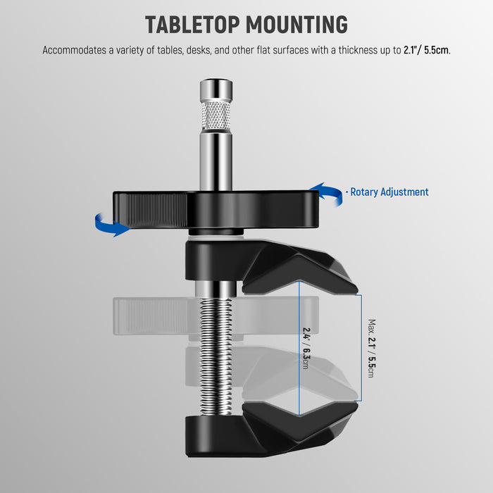 Simply slide the adjustable jaws to accommodate different tube sizes