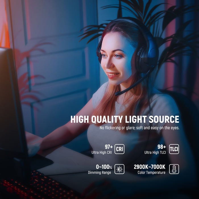 Specifications of the NEEWER GL1 PRO Key Light Streaming Light