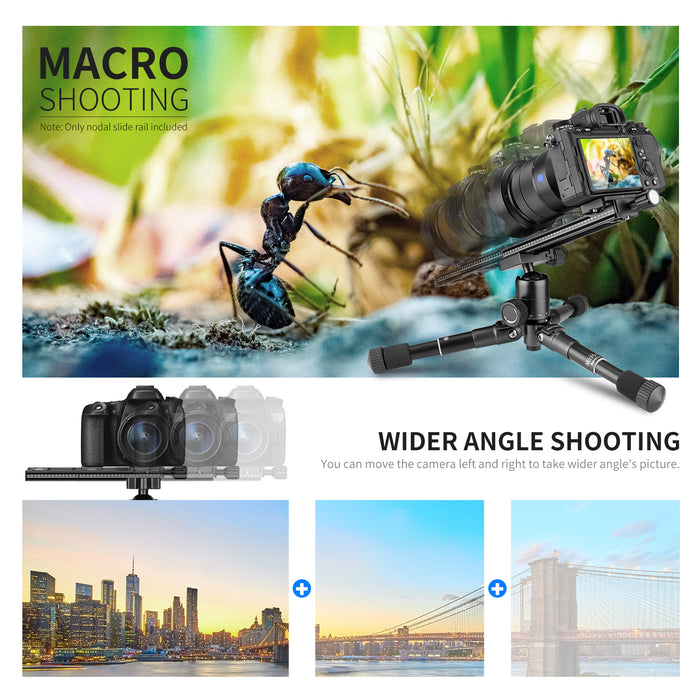 NEEWER GM-NA-200 Nodal Rail Slide is ideal for macro shooting.