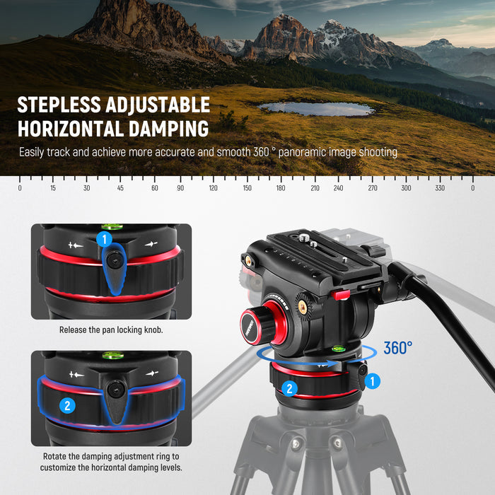 NEEWER GM006 Pro Video Tripod Fluid Head