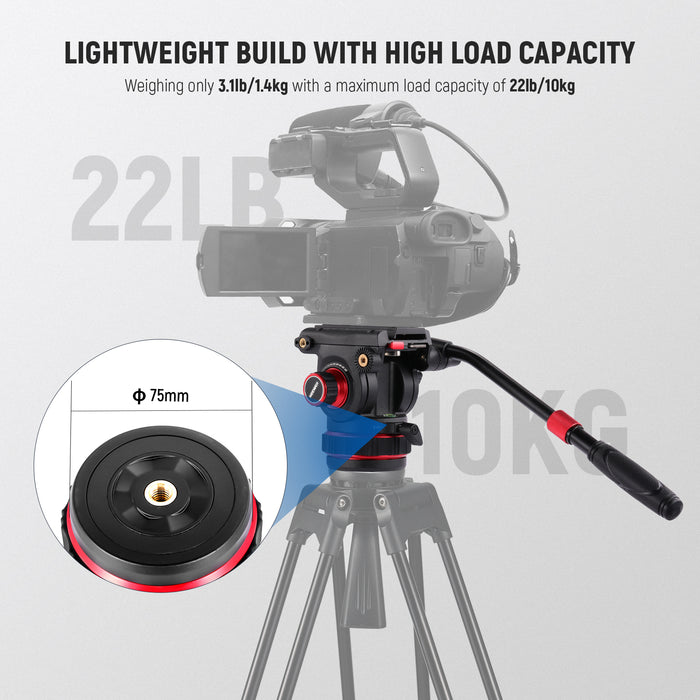 NEEWER GM006 Pro Video Tripod Fluid Head