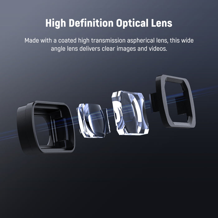 NEEWER LS-45 0.75x Wide Angle Lens for DJI Osmo Pocket 3 / Pocket 4 & Xtra Muse