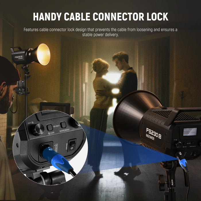 The cable connector lock can prevent the cable from loosening