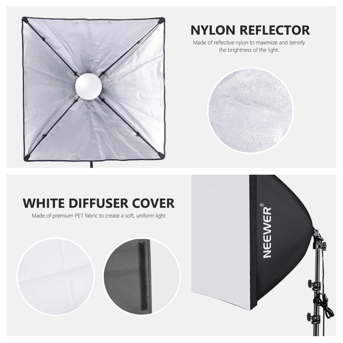 Made of reflective nylon to maximize and intensify the brightness of the light
