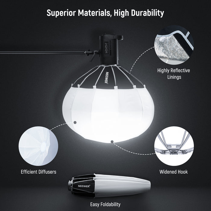 NEEWER NS65L Lantern Softbox is durable.
