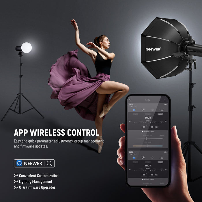 NEEWER Q200 Outdoor Strobe Flash with APP control
