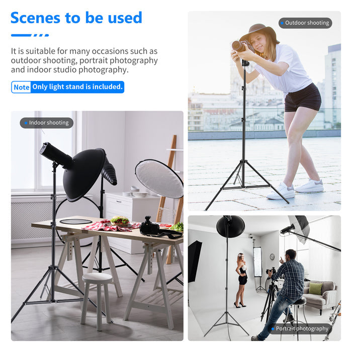 Scenarios for the NEEWER ST-200 200cm Photography Light Stand