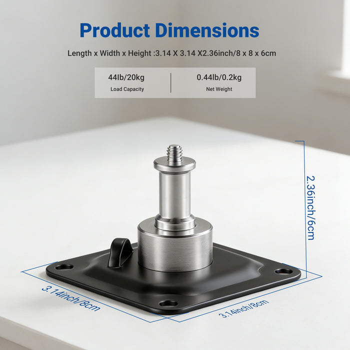 NEEWER ST-NA-9 Square Ceiling Mount with 1/4" thread