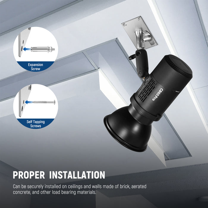 Effortlessly mount your devices at a vertical distance of 3.34"/8.5cm from the wall