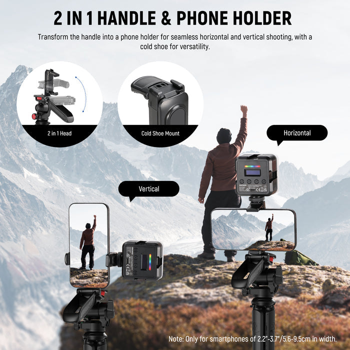 NEEWER TP36 2-in-1 handle and phone tripod