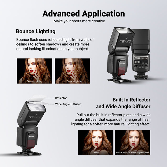 NEEWER TT560 Speedlite Flash For DSLR Cameras