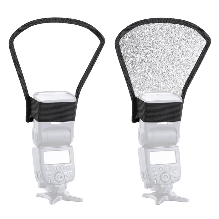 NEEWER Two-Sides Flash Diffuser Silver/White Reflector