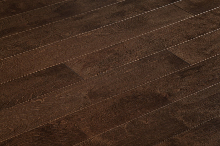 Old West Handscraped Maple Engineered Hardwood Flooring in Maple - Latte