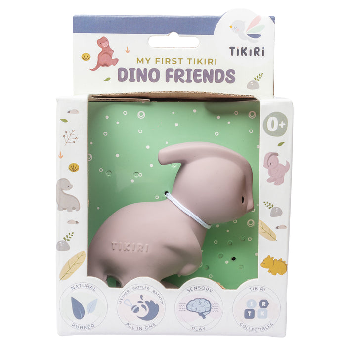 Para Dinosaur Natural Rubber Teether, Rattle & Bath Toy