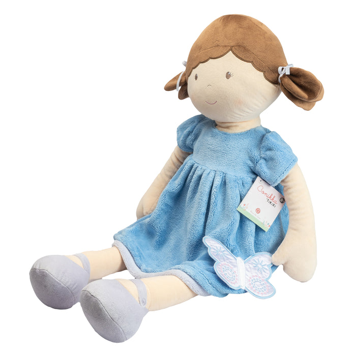 Pari X-large Doll with Brown Hair/Blue & Purple Dress
