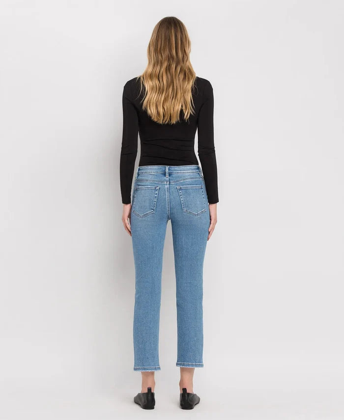Perfect For Now - High Rise Crop Slim Straight Jeans