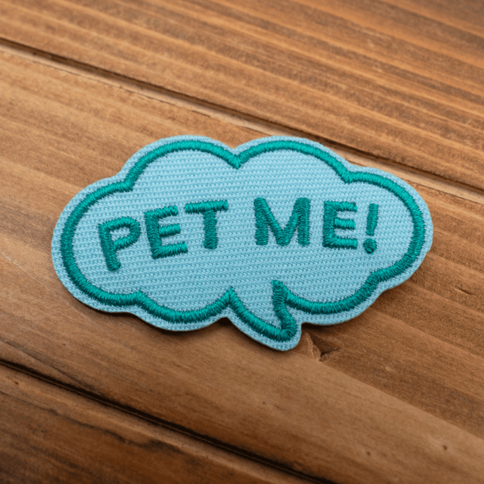 Pet Me! | Velcro or Iron-On Patches For Pets