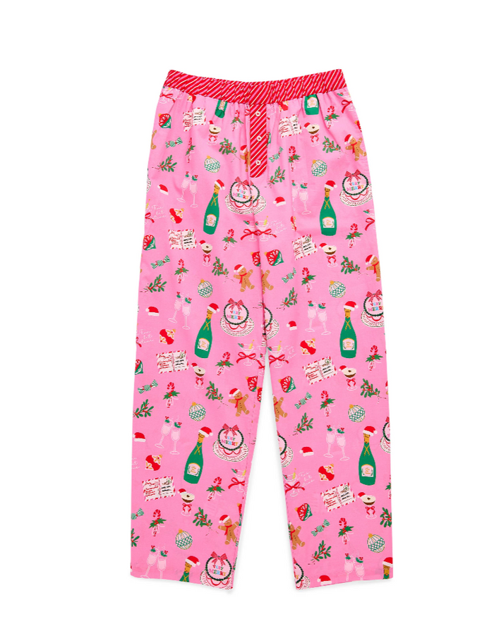 Pink Candy Stripe Boxer Pants