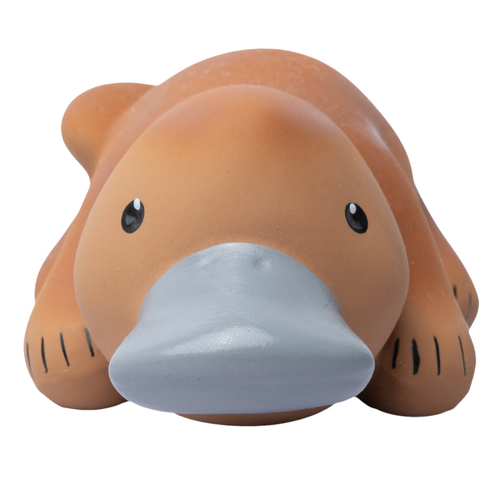 Platypus Natural Rubber Teether, Rattle & Bath Toy