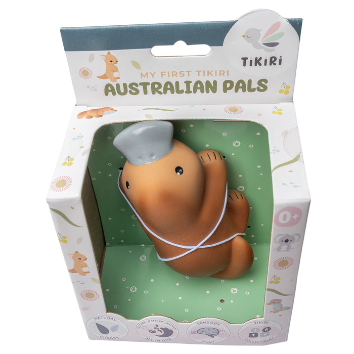 Platypus Natural Rubber Teether, Rattle & Bath Toy