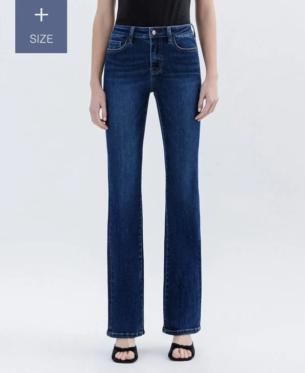 Plus Size Tummy Control High Rise Bootcut Jeans
