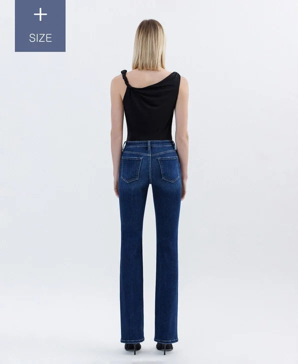 Plus Size Tummy Control High Rise Bootcut Jeans