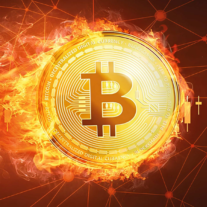 Popular Bitcoin Crypto Graphic Print Plush Fleece Throw Blanket