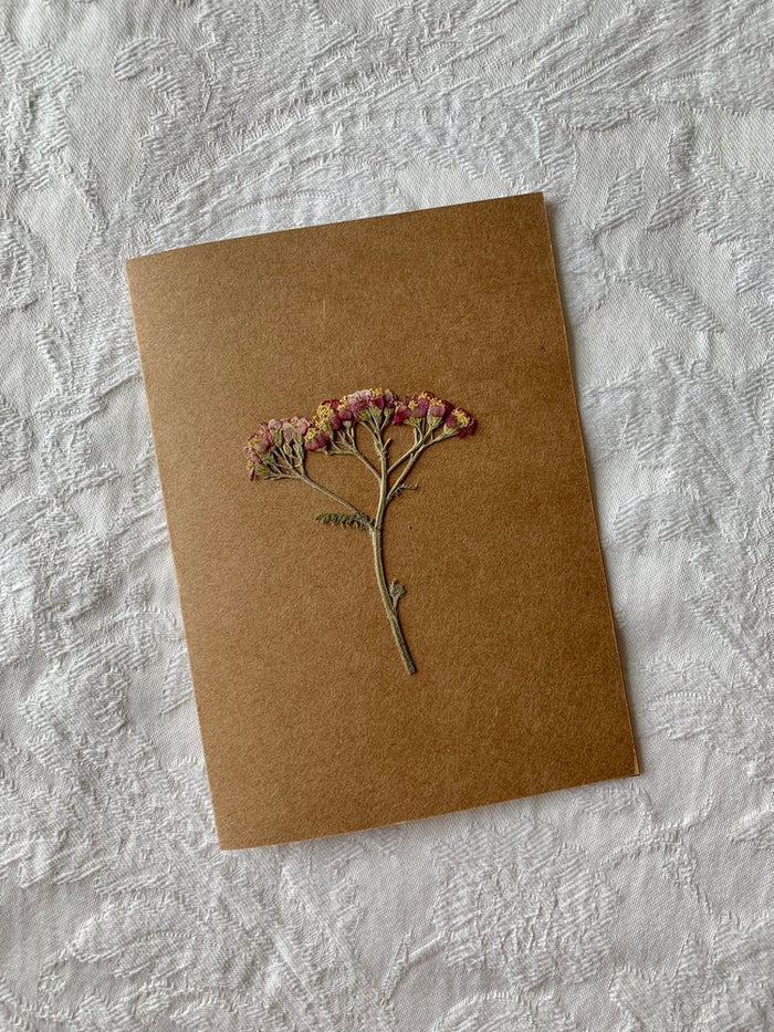 Pressed Flower Card