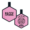 QR Code Blush Silicone ID Tag
