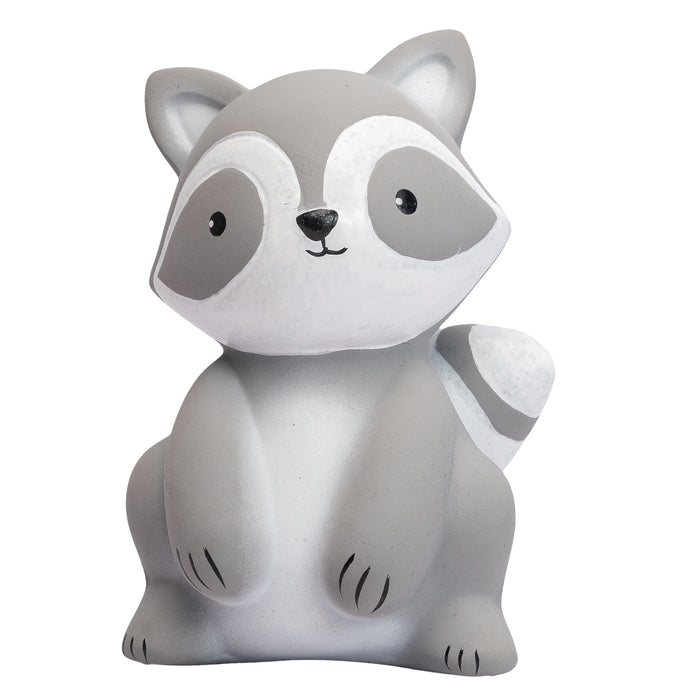 Racoon Natural Rubber Teether, Rattle & Bath Toy