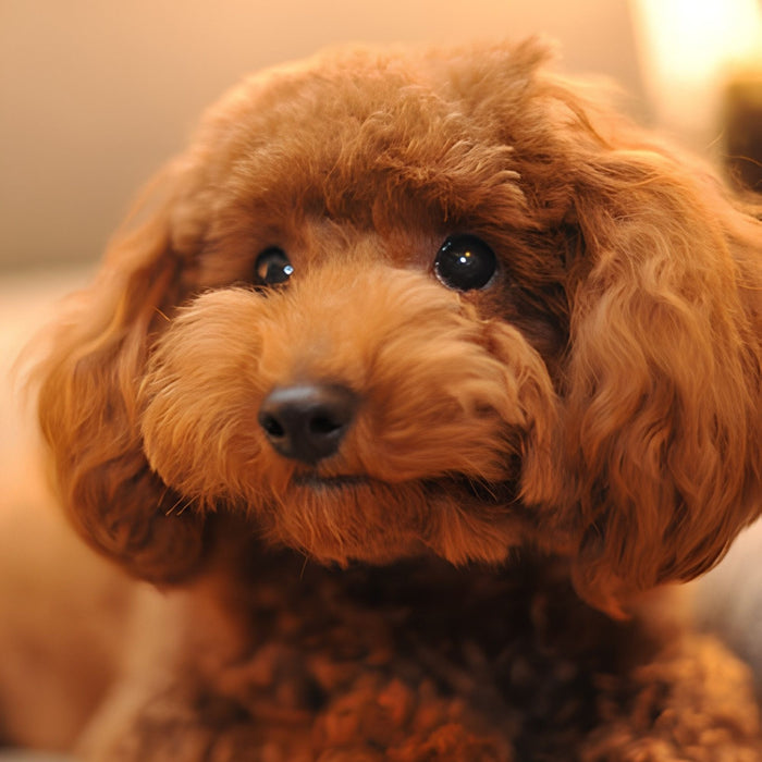 Red Poodle Dog Print Plush Fleece Throw Blanket