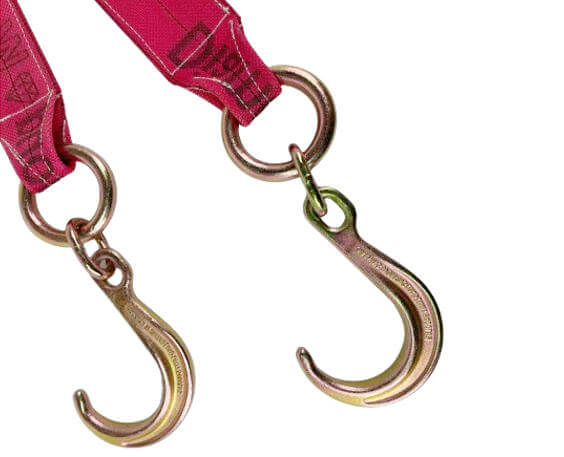 Red V-Bridle Strap w/ 8" J-Hook Diamond Weave